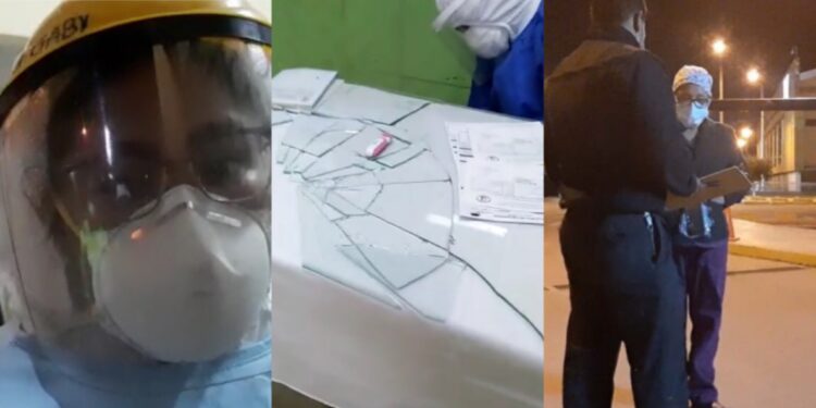 Familiares de fallecido por covid-19, agreden a personal médico y causan destrozos en Hospital Carrión