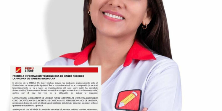 Candidata Silvana Robles: «No he solicitado a título personal ninguna vacuna»