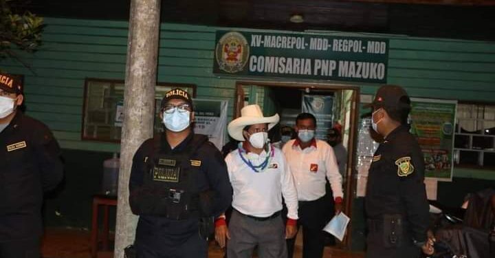 Candidato presidencial de Perú Libre fue detenido por generar aglomeración en Madre de Dios