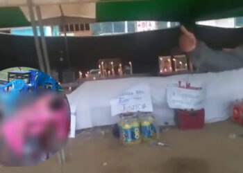 Fotografías y prendas de vestir de víctimas del Vraem son velados en plaza de San Miguel del Ene (Video)