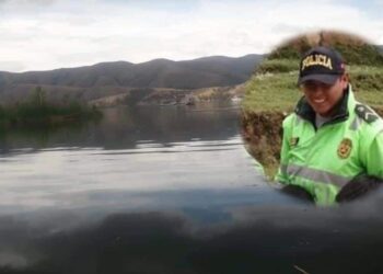 Policía jaujino desaparece tras lanzarse a la laguna de Paca