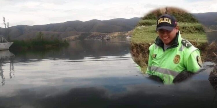 Policía jaujino desaparece tras lanzarse a la laguna de Paca