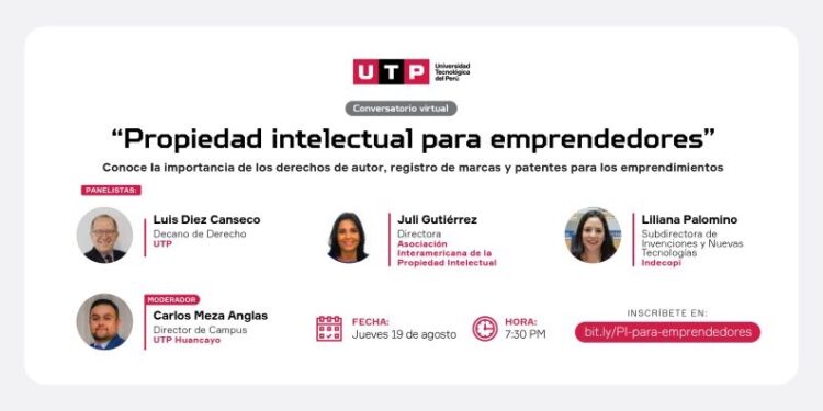 UTP organiza conversatorio virtual“Propiedad intelectual para emprendedores»