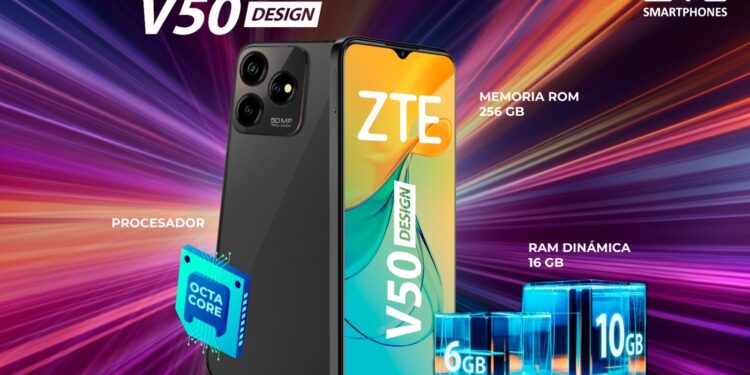 Nueco ZTE V50 Design: El smartphone que destaca por su gran pantalla amplia y memoria