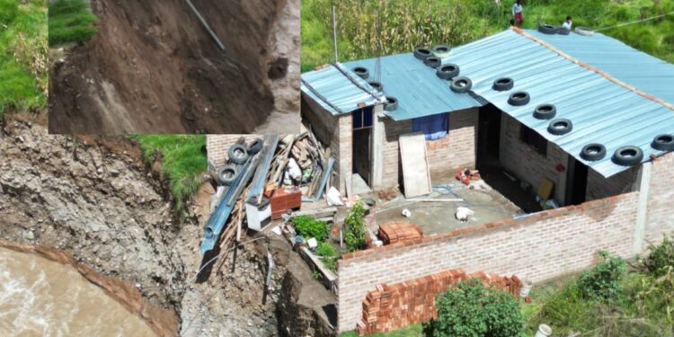 HUANCAYO: Crecida del río Cunas se lleva poste de media tensión en Pilcomayo