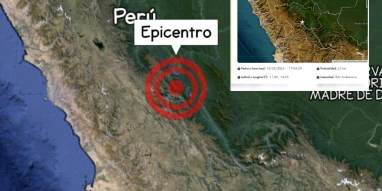 Concepción: Sismo de magnitud 4.6 se registra en Andamarca
