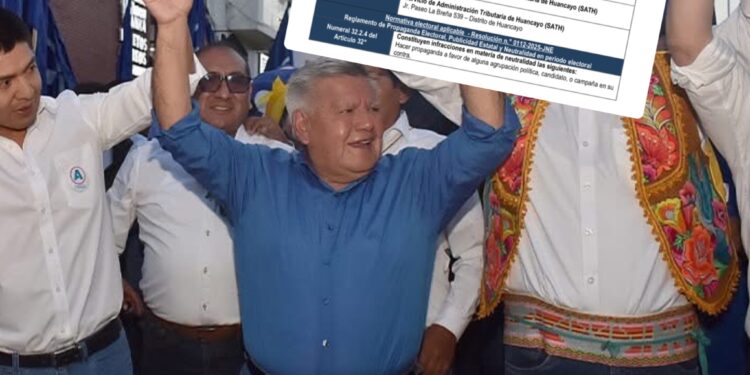 JEE Huancayo alerta presunta infracción de neutralidad electoral por parte del jefe del SATH
