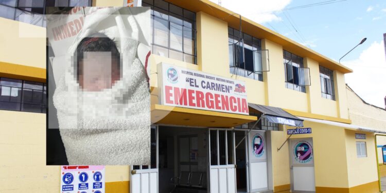 Bebé resulta con corte en la cabeza durante cesárea en el Hospital El Carmen: familia denuncia negligencia médica
