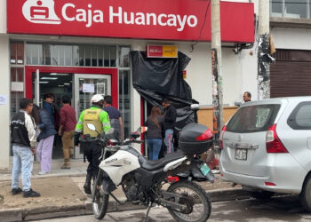 Por segunda vez intentan robar con explosivos cajero de Caja Huancayo