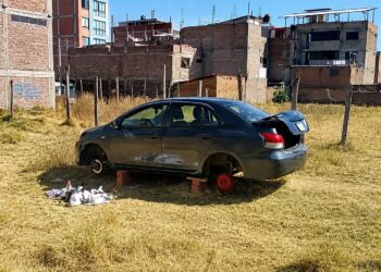 ¡ROBAN AUTO RECIÉN COMPRADO Y LO DEJAN DESMANTELADO EN HORAS EN HUANCAYO!