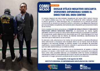INTERVIENEN A DIRECTOR DEL IREN CENTRO POR REALIZAR MANIOBRAS IRREGULARES EN SICAYA; DOSAJE ETÍLICO DIO NEGATIVO