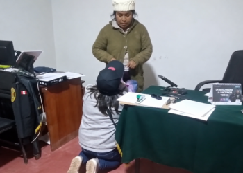 LADRONА PIDIÓ PERDÓN DE RODILLAS TRAS SER CAPTURADA CON POLLERA SANTIAGUERA DE CASI S/2 MIL
